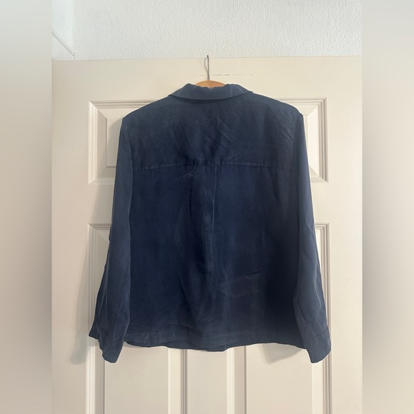 Quince 100% Washable Silk Pajama Long Sleeve Top Size XS - Picture 6 of 6